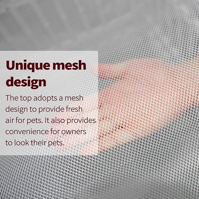 PJYuCien Dog Playpen Mesh Top Cover, Fits 36 Inch 4 Panels Regular Square Plastic Exercise Pet Pen, Adhesive Tape Connecti...
