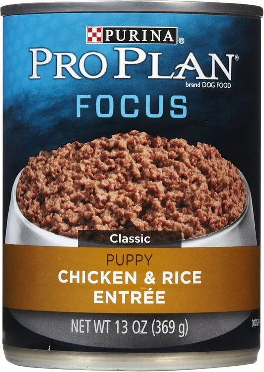 Purina Pro Plan Focus Chicken Rice Entree Canned Puppy Food (12x13oz) - Product Image