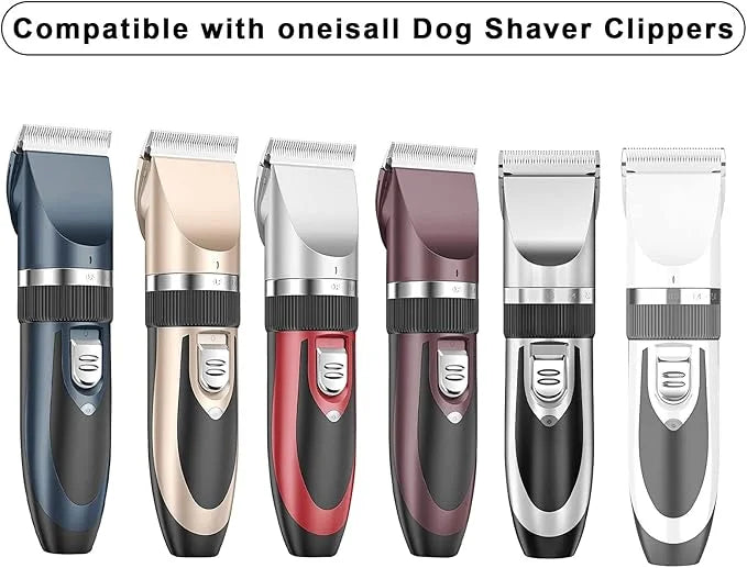 2 Pack Replacement Blade Compatible with oneisall Low Noise Dog Clippers, Made of Ceramic Blade & Stainless Steel Blade - ...