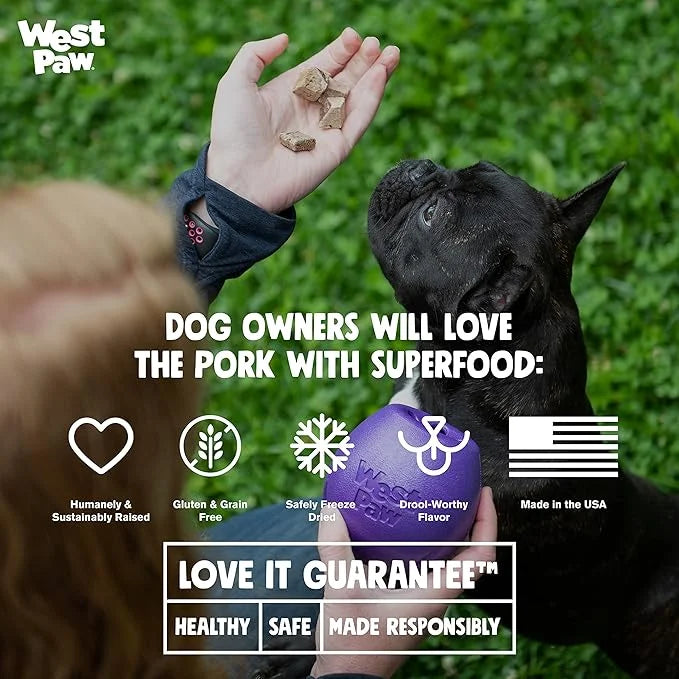 WEST PAW Freeze-Dried Raw All Natural Dog and Puppy Training Treats, Single Ingredient, Humanely Raised and Sustainably So...