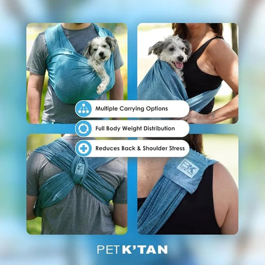 Pet K'tan Dog Sling Carrier: Hands Free for Small & Medium Dogs - #1 Pet Travel Accessory & Gift -Bond with New Puppy- Saf...