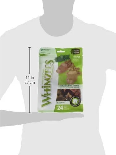 (2 Pack) Natural Grain Free Dental Dog Treats, Alligator - Product Image