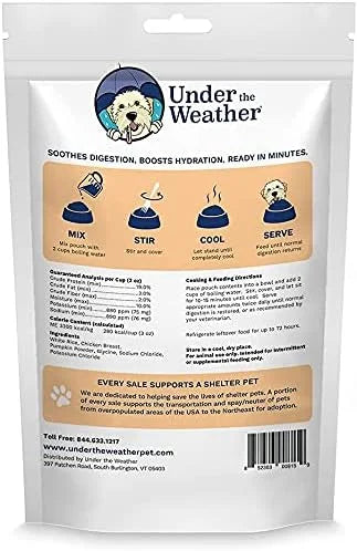 Under the Weather Bland Diet for Dogs | Easy to Digest for Sick Dogs |Always Be Ready | Contains Electrolytes - All Natura...