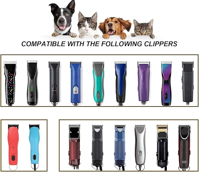 10+7+5+4 Skip Tooth Blades,Detachable Pet Dog Grooming Steel Blade Compatible with Oster A5,Wahl KM10 Series Clippers,Cut ...