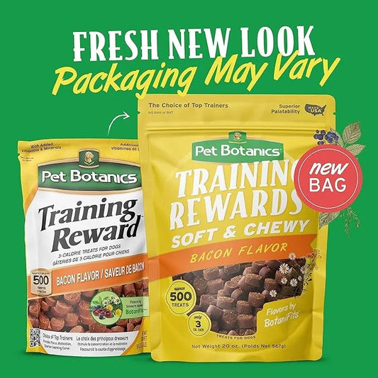 (3 Packs) Training Rewards Treats for Dogs, Speeds Up Learning Curve, No BHA, BHT, Ethoxyquin, Bacon, Beef, Chicken, 20 oz...
