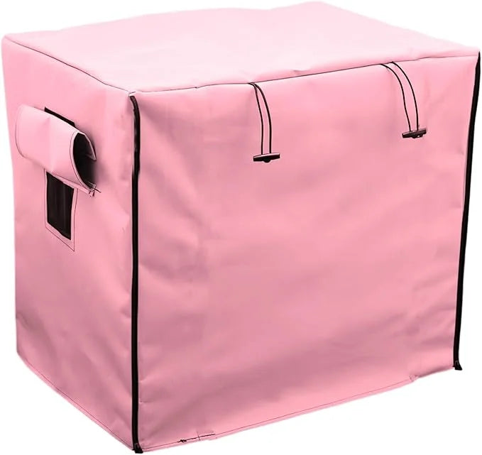 Dog Crate Cover Waterpoof Pink Pet Kennel Covers for Puppy Cat Indoor Outdoor Fit for 1 Door Wire Crate, 49.21x37.40x43.31...