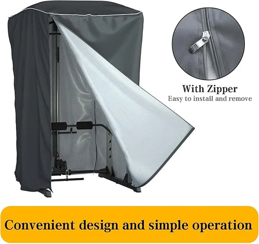 Power Cage Cover,Strength Training Power Cage Covers,84" H x 47" L x 69" W-Squat Rack Cage Accessories Outdoor And indoor ...