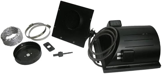 Akoma Heat-N-Breeze Dog House Heater and Fan Black 10" x 10" x 4.5" - Product Image
