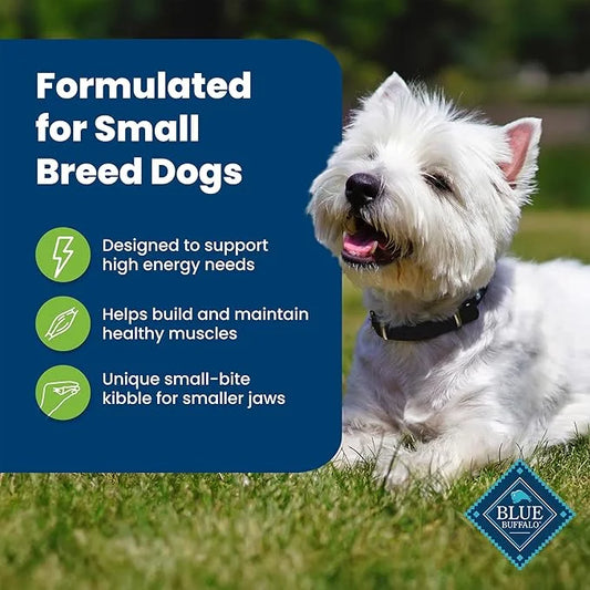 Blue Buffalo Life Protection Formula Adult Small Breed Dry Dog Food, Supports High Energy Needs, Made with Natural Ingredi...
