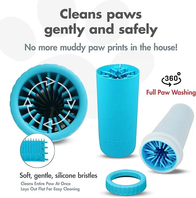 Dexas MudBuster Portable Dog Paw Cleaner, Large, Blue (PW720312) - Product Image