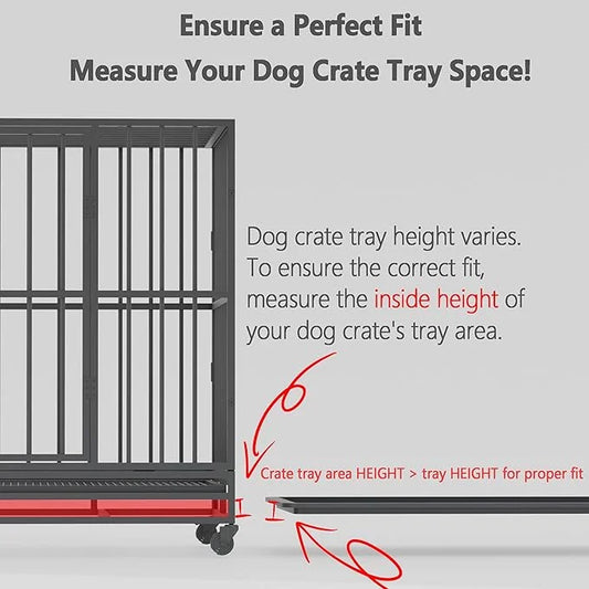 Dog Crate Tray 36" - ChewProof Replacement Pan, Easy to Clean, Easy to Assemble,Ideal for Potty Training - Perfect for Pet...