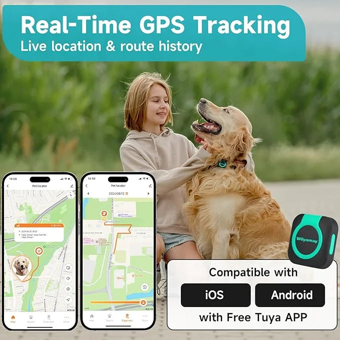 GPS Tracker & Health Monitoring for Dogs -Pet GPS Location Tracker, Wellness & Escape Alerts, Waterproof, Works with Any C...
