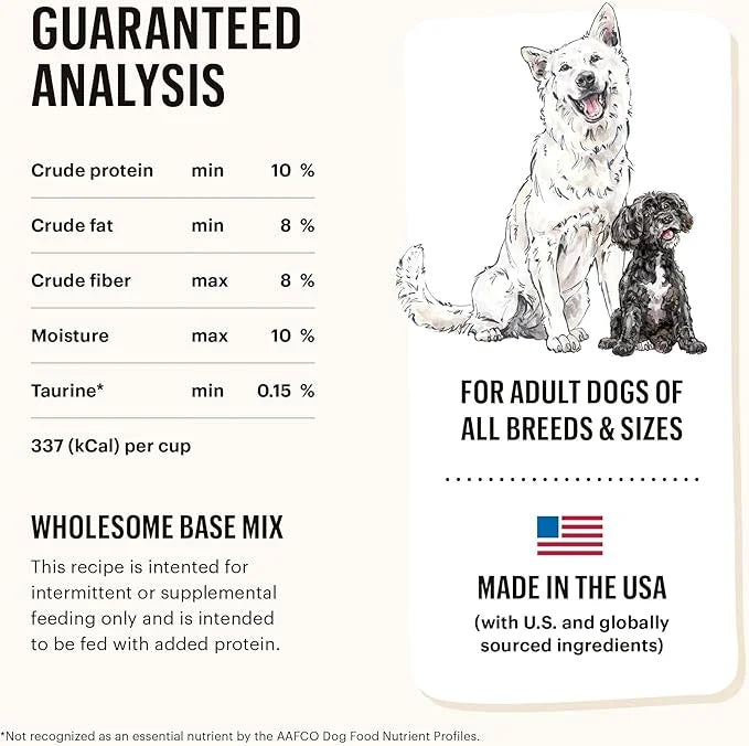 The Honest Kitchen Human Grade Dehydrated Grain Free Fruit & Veggie Base Mix Dog Food (Just Add Protein) - 7 Pound Box (Ma...