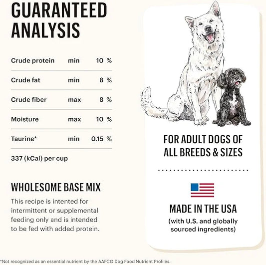 The Honest Kitchen Human Grade Dehydrated Grain Free Fruit & Veggie Base Mix Dog Food (Just Add Protein) - 7 Pound Box (Ma...