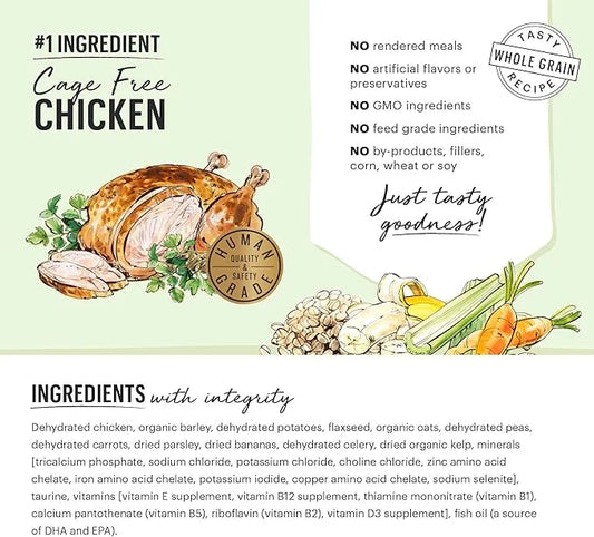 The Honest Kitchen Dehydrated Whole Grain Chicken Dog Food, 7 lb Box - Product Image