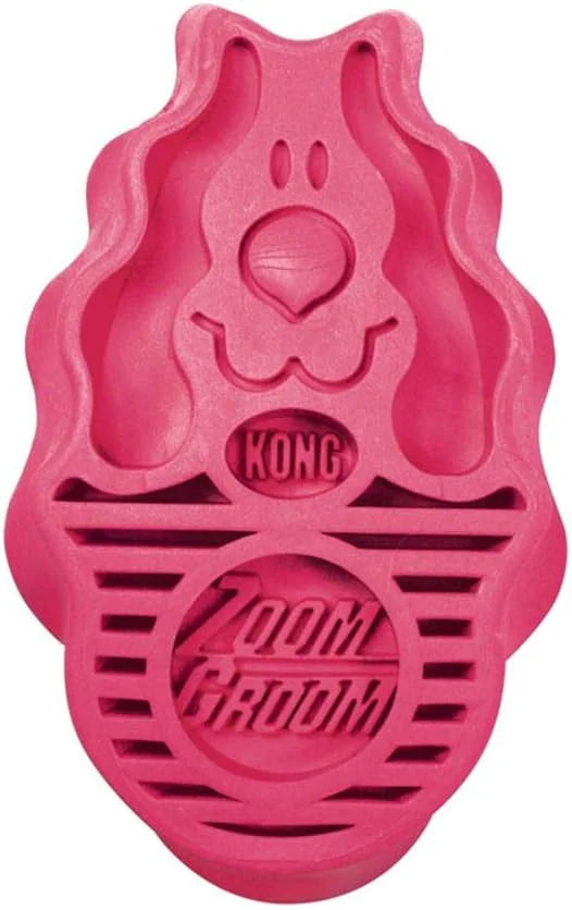 KONG Zoom Groom Multi-Use Dog Brush Pink - Product Image