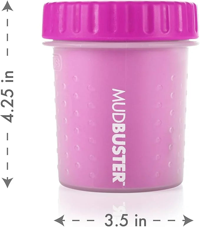Dexas MudBuster Portable Dog Paw Cleaner, Small, Fuchsia - Premium Quality Pet Accessory - Product Image