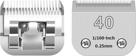 40# Detachable Pet Clipper Replacement Blades Compatible with Andis/Oster A5/Wahl KM10 Series Dog Clipper,Made of Ceramic ...