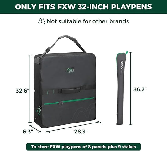 FXW Dog Playpen Storage Bag, Fits 32" H 8 Panels & Partition Connector, Fits for 24"/32" H Homeplus/Rollick/Instant Dog Pl...