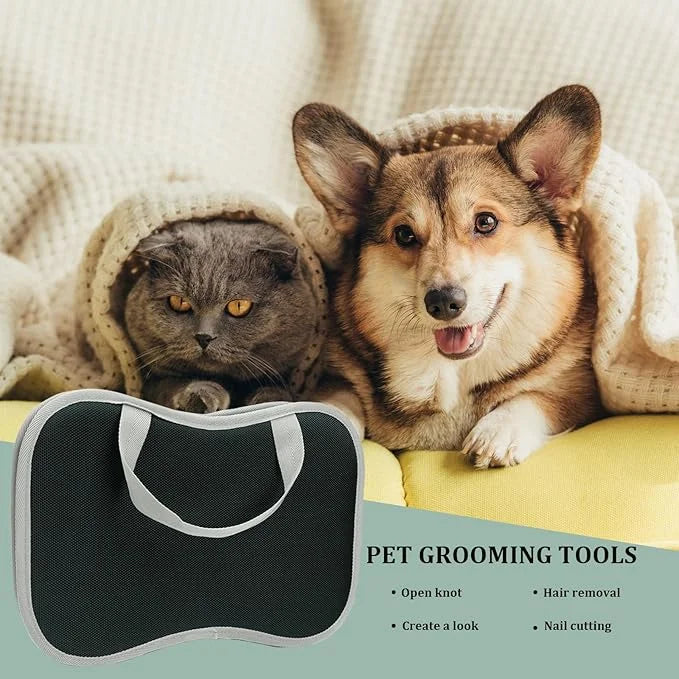 Pet Nail Clippers Trimmer and Grooming Kit, 8 Pieces Pet Grooming Kit - Dematting Comb,Slicker Brush,dog nail trimmer,coll...