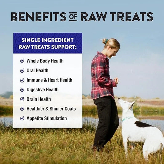 Northwest Naturals Raw Rewards Freeze-Dried Pork Heart Treats for Dogs and Cats - Bite-Sized Pieces - Healthy, 1 Ingredien...