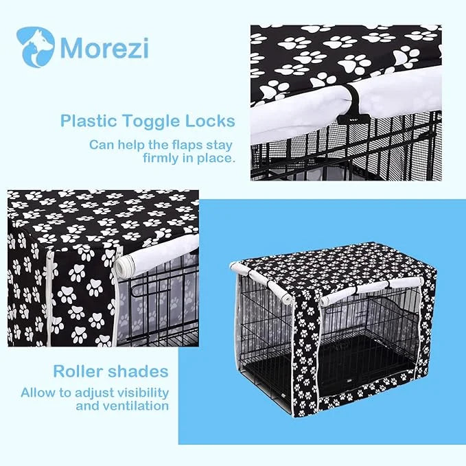 Dog Crate Cover Kennel Dogs Covers fits Small Medium Large crates cage Heavy Nylon Waterproof soundproof Indoor Outdoor - ...