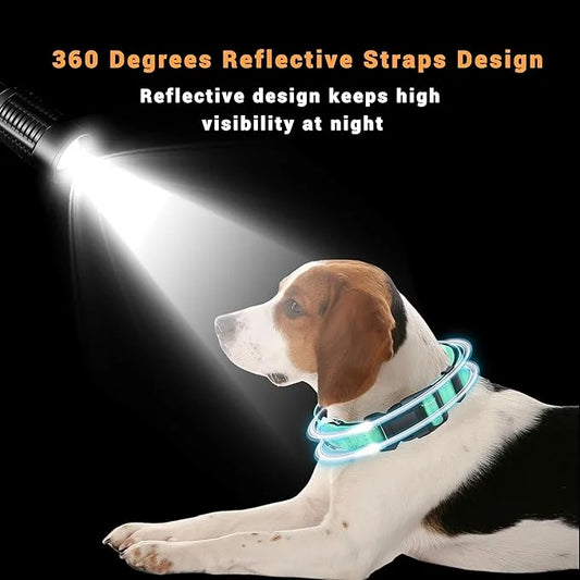 2 Pack Reflective Dog Collar with Safety Locking Buckle, Adjustable Soft Breathable Comfortable Nylon Pet Collar for Small...