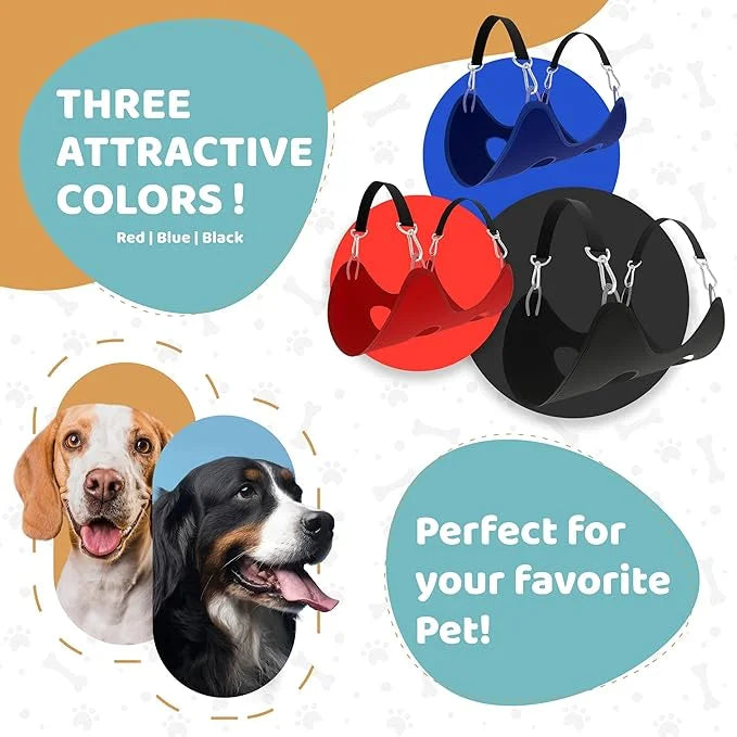 Dog Grooming Hammock – Sturdy & Safe Dog Hammock for Grooming with Durable Carabiner Clips & Straps – Soft, Comforting Dog...
