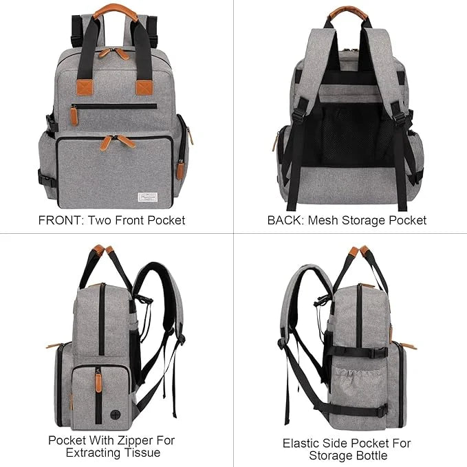 Modoker Dog Travel Bag, Airline Approved Backpack for Pet Accessories Organizer, Tote Weekend Bag with 2 Dog Food Storage ...