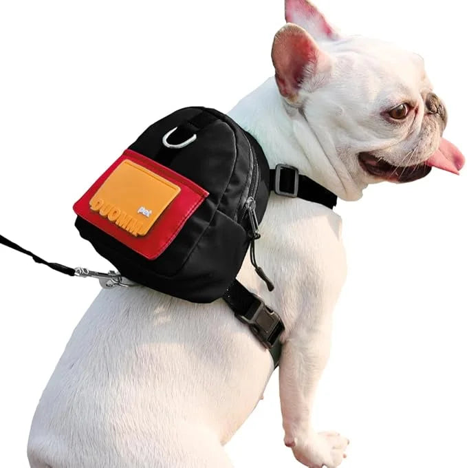 Dog Backpack for Small Dogs to Wear,Cute Pet Puppy Harness Backpacks with Leash Adjustable Dog Self Carrier Bag for Travel...