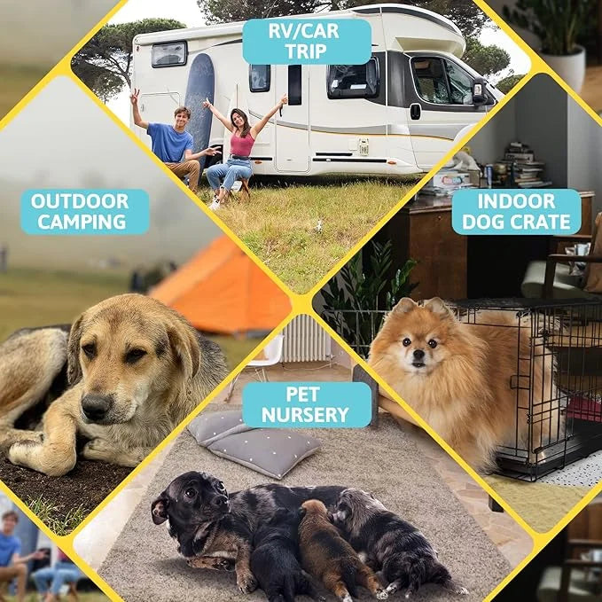 KingCamp Dog Playpen Pet Playpen + Free Travel Bowl Portable Foldable Dog Tent and Puppy Playpen Pet Tent + Free Carrying ...