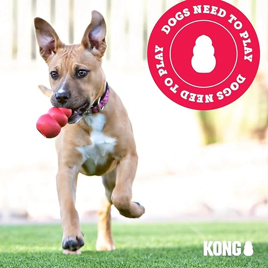 KONG Classic Stuffable Dog Toy - Fetch & Chew Toy for Dogs - Treat-Filling Capabilities & Erratic Bounce for Extended Play...