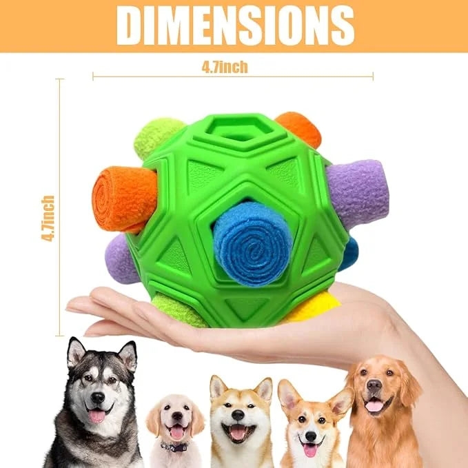 Dog Snuffle Ball-Interactive Puzzle Dog Toys Encourage Natural Foraging Skills Slow Feeder for Training and Stress Relief,...