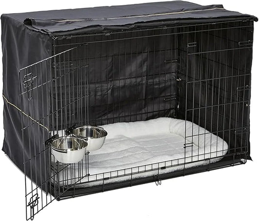 MidWest Homes for Pets iCrate Dog Crate Starter Kit 42-Inch Dog Crate Kit Ideal for Large Dog Breeds (Weighing 71-90 Pound...
