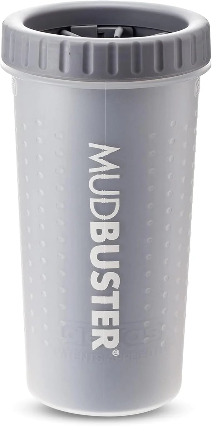 Dexas MudBuster Portable Dog Paw Cleaner, Premium Quality Large Gray Pet Accessory - Product Image