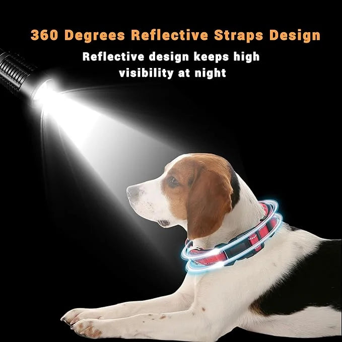 2 Pack Reflective Dog Collar with Safety Locking Buckle, Adjustable Soft Breathable Comfortable Nylon Pet Collar for Small...