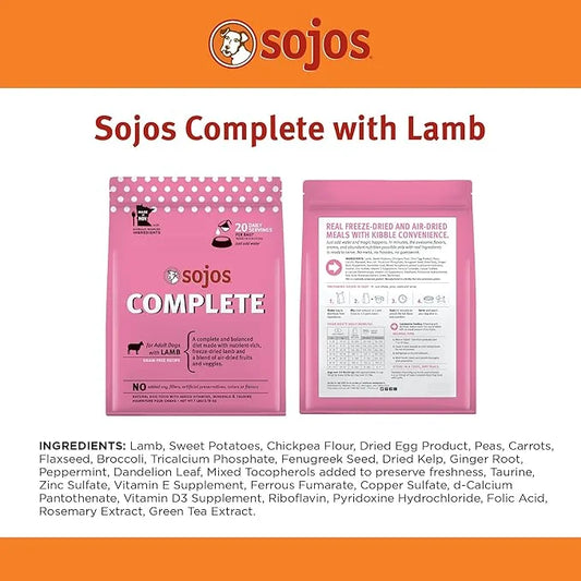 Sojos Complete Lamb Recipe Dehydrated Dog Food, 7 lb - Product Image