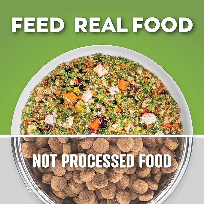 Dr. Harvey's Chicken & Garden Veggies Dog Food, Human Grade Whole-Grain Dehydrated Dog Food with Freeze-Dried Chicken (5.5...