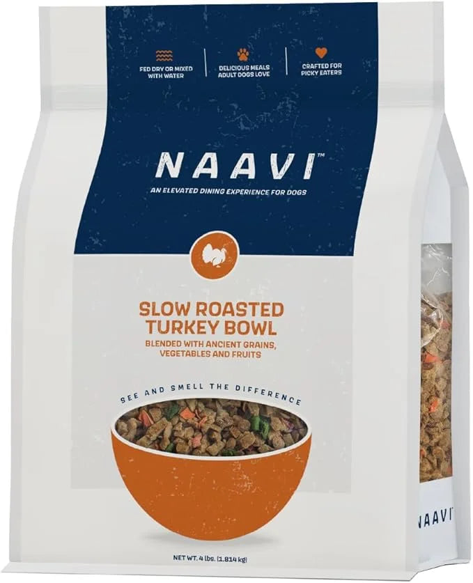 Slow Roasted Turkey Bowl with Ancient Grains, Vegetables & Fruits, Premium Dog Food Topper for Adult Dogs - 4lb - Product ...