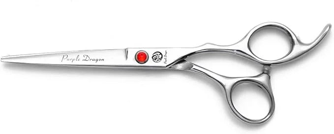 Purple Dragon 4“/5"/5.5"/6"/6.5"/7"/7.5"/8"/9"/10" Sharp Edge Salon Hair Cutting Shears - Pet/Dog Grooming Scissors with B...