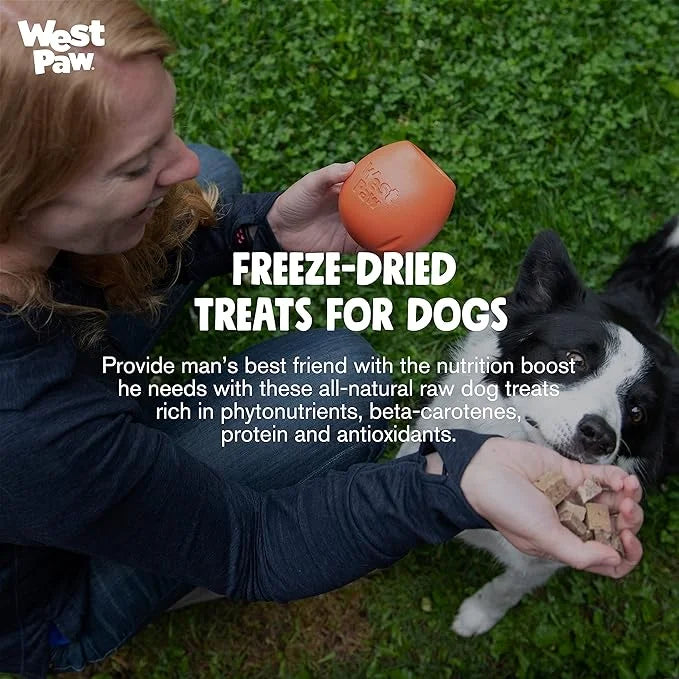 WEST PAW Freeze-Dried Raw All Natural Dog Treats, Single Ingredient, Humanely Raised and Sustainably Sourced, Made in USA,...