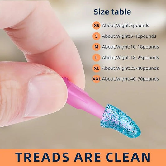 100pcs Dog Nail Caps Claw capsCover with Glue and Applicators (XXL: About. Weight: 40-70 pounds.) - Product Image