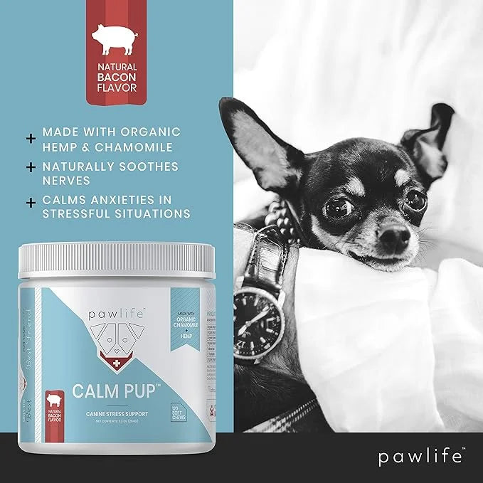 Hemp Dog Calming Chews - Anxiety Relief Treats, 120 Calming Treats for Dogs, Calm Pup Dog Anxiety Relief & Joint Support, ...