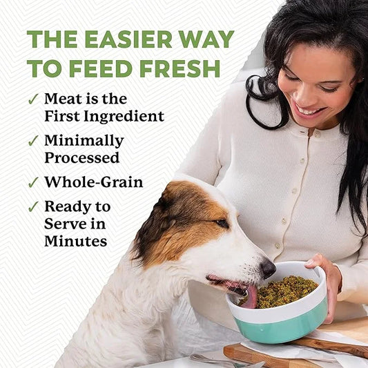 Dr. Harvey's Beef & Garden Veggies Dog Food, Human Grade Whole-Grain Dehydrated Dog Food with Freeze-Dried Beef (5.5 Ounce...
