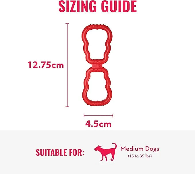 KONG Tug Toy - Dog Supplies for Tug of War - Natural Rubber Dog Toy for Outdoor & Indoor Playtime - for Medium/Large Dogs ...