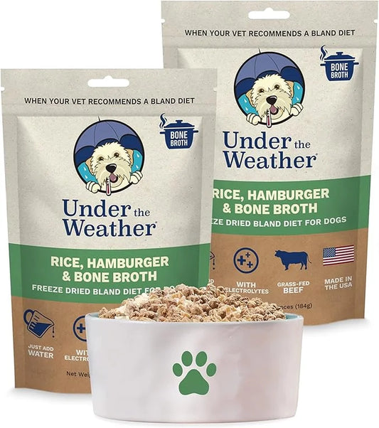 Under the Weather Bland Diet for Dogs | Easy to Digest for Sick Dogs | Always Be Ready | Contains Electrolytes - Natural F...