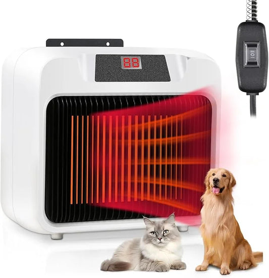 PETRFOH Dog House Heater with Smart Thermostat 300W/600W Chicken Coop Heater for Outdoor/Indoor Winter - Product Image