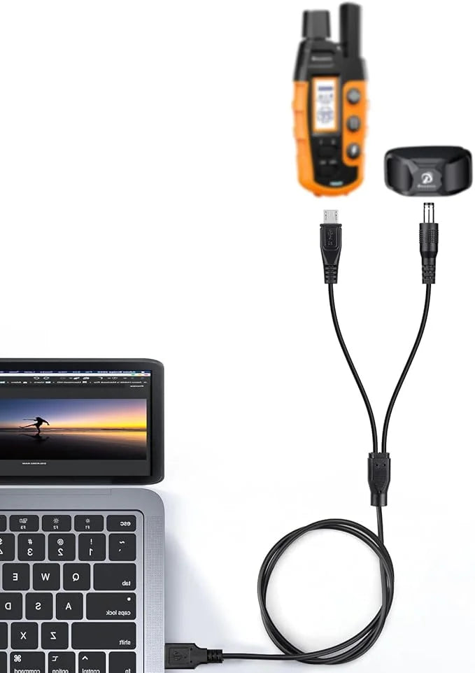2-Pack Charger Cord for Bousnic Dog Shock Collar RS2A and RS2B, 2-in-1 Training Collar USB Charging Cable - Product Image