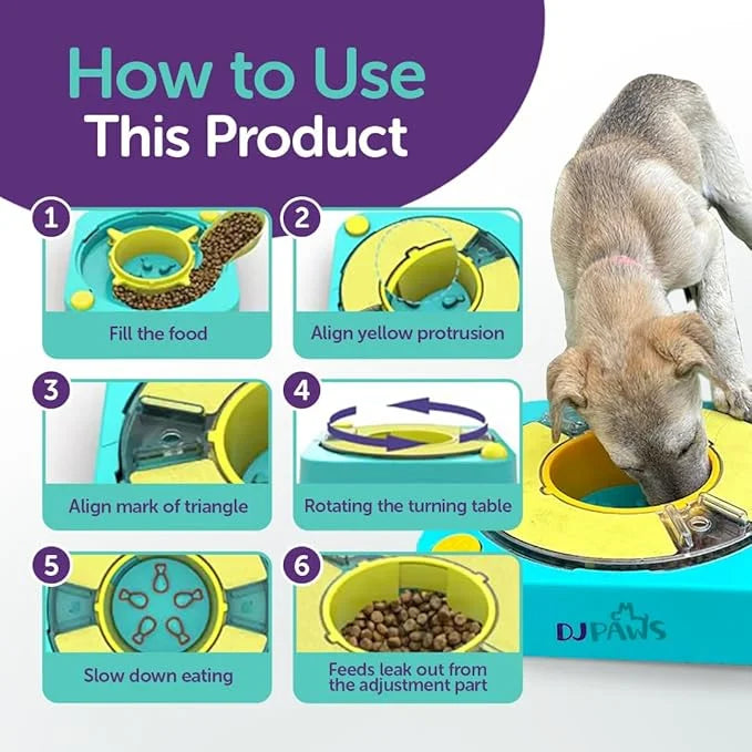 3 in 1 - Dog Scratch Toy for Nails, Adjustable Slow Feeder and IQ stimulating Toy - Product Image