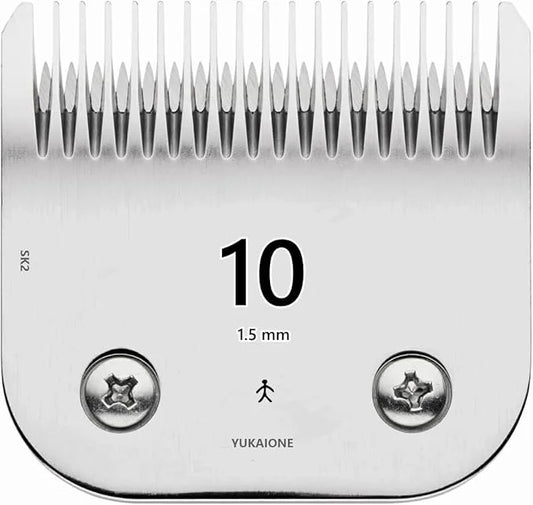 #10 Dog Cat Clipper Blade - SK2 High-Hardness Steel, Fits Andis, Oster, Wahl - 1/16" Cut for Precise Trims - Product Image